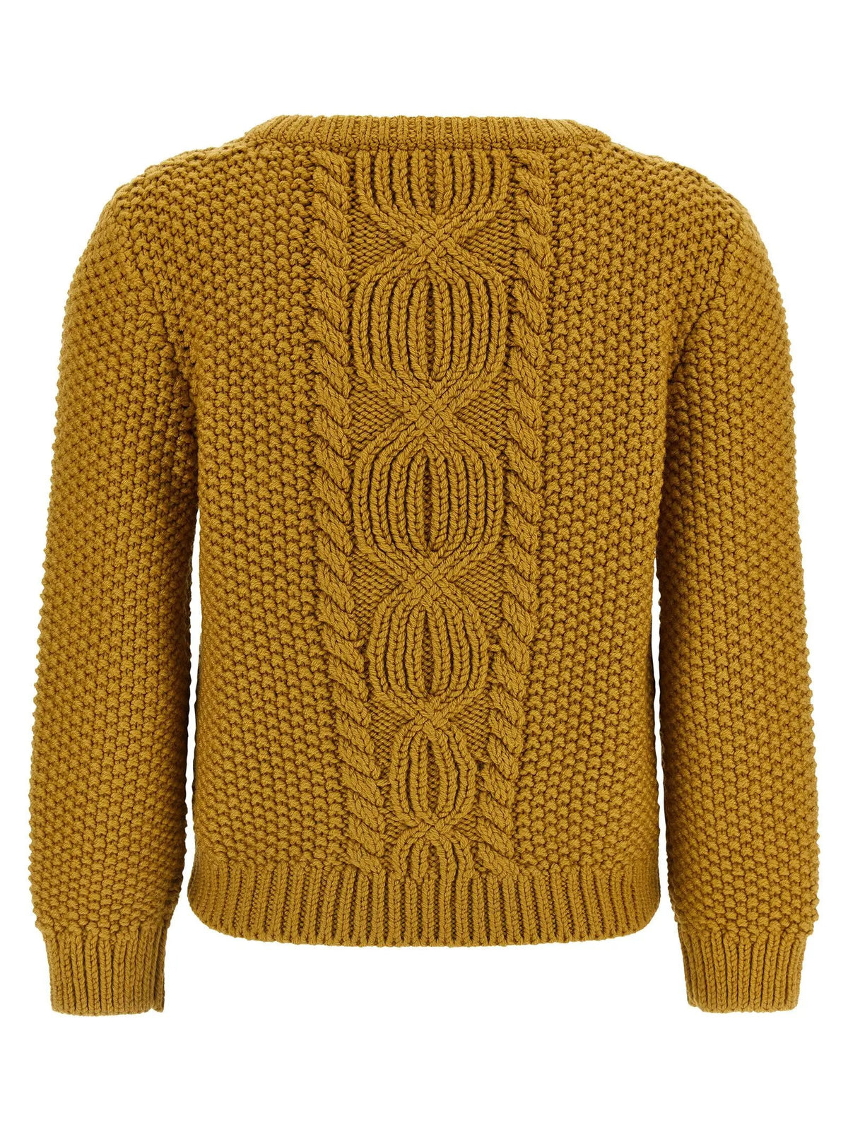 Saint Laurent Bicolor Wool Cardigan