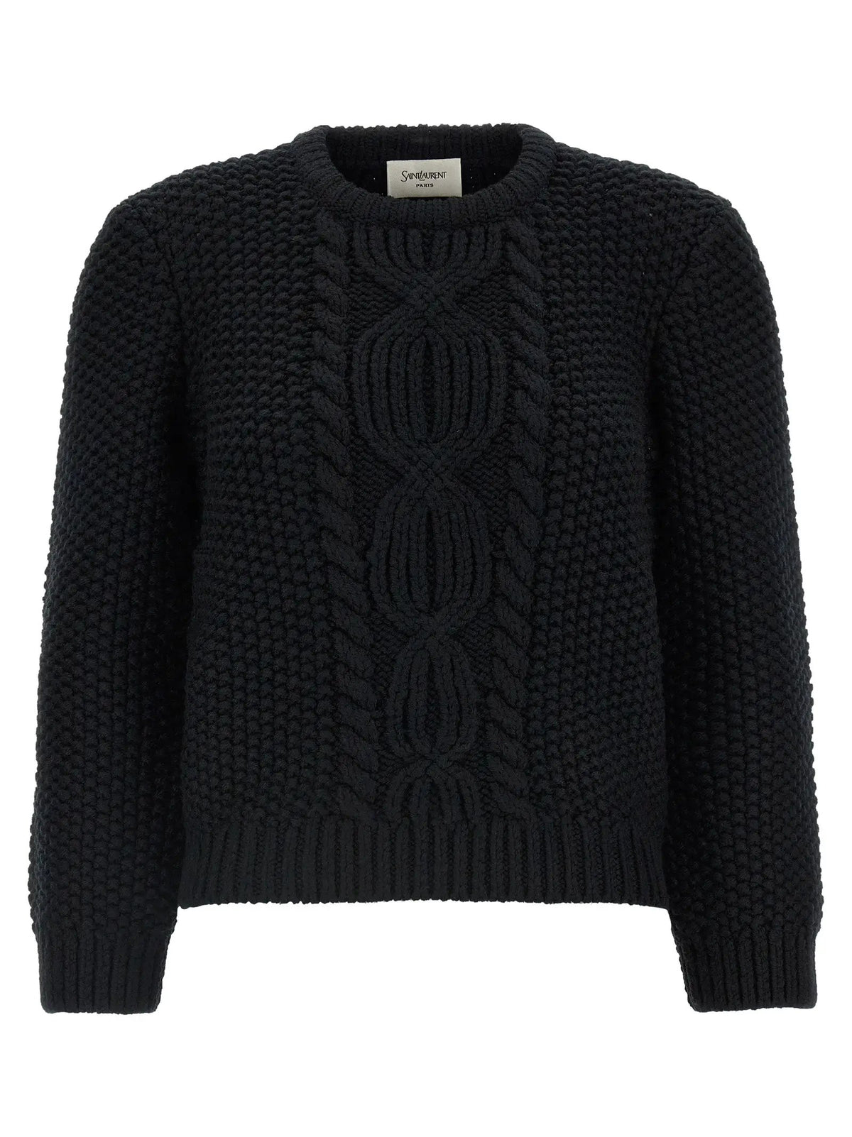 Saint Laurent Black Wool Cardigan