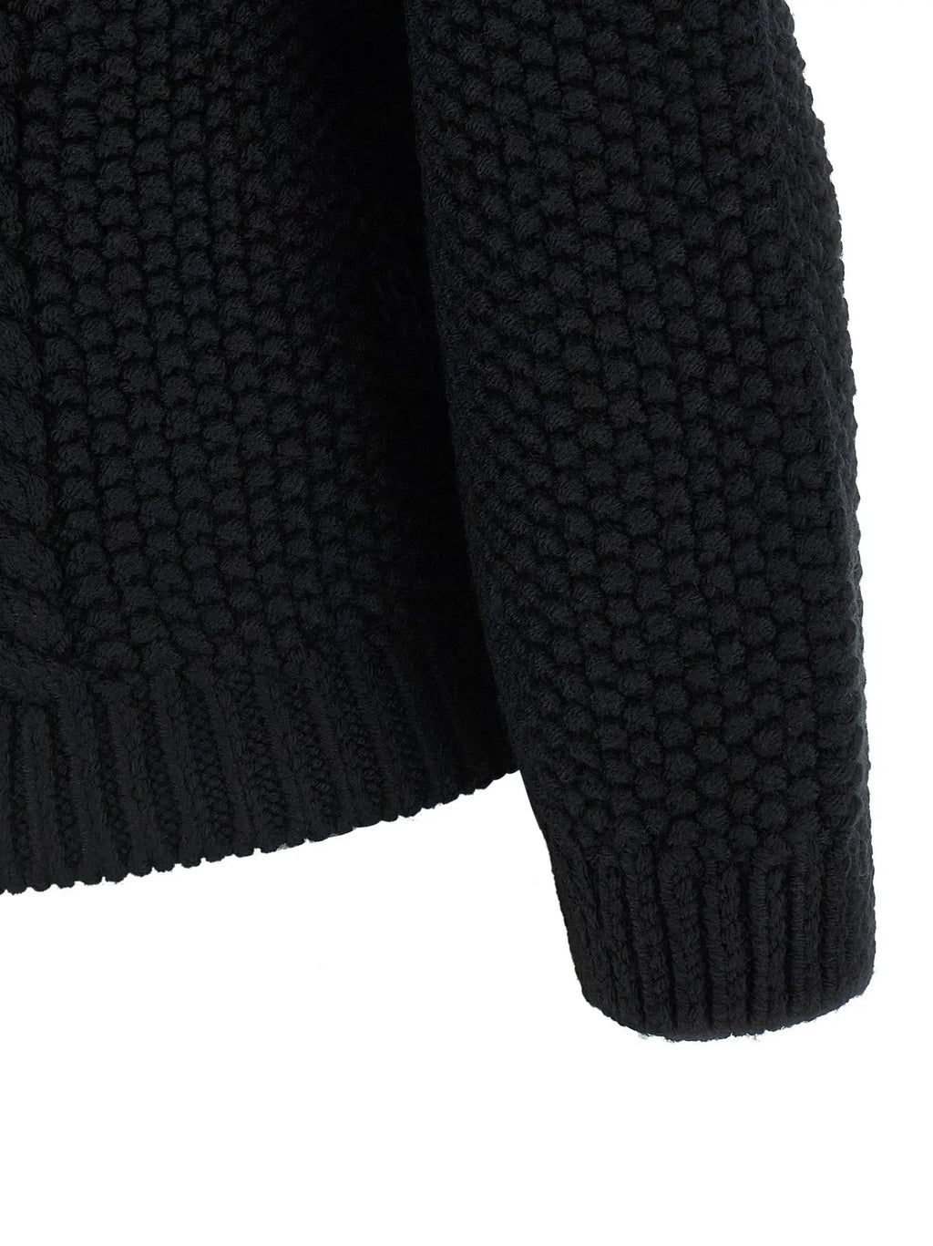 Saint Laurent Black Wool Cardigan