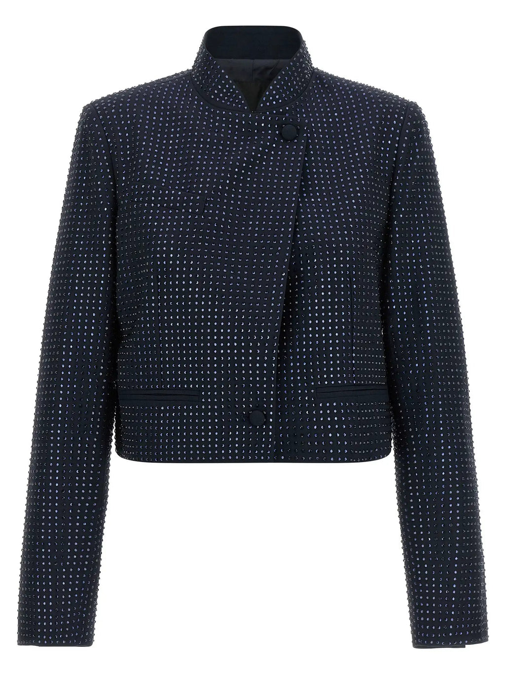 PINKO Blue Polyester Full-Length Jacket
