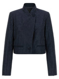 PINKO Blue Polyester Full-Length Jacket