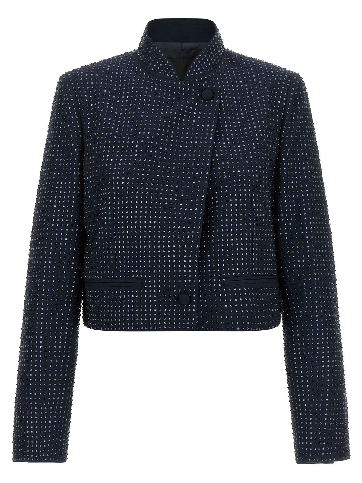 PINKO Blue Polyester Full-Length Jacket