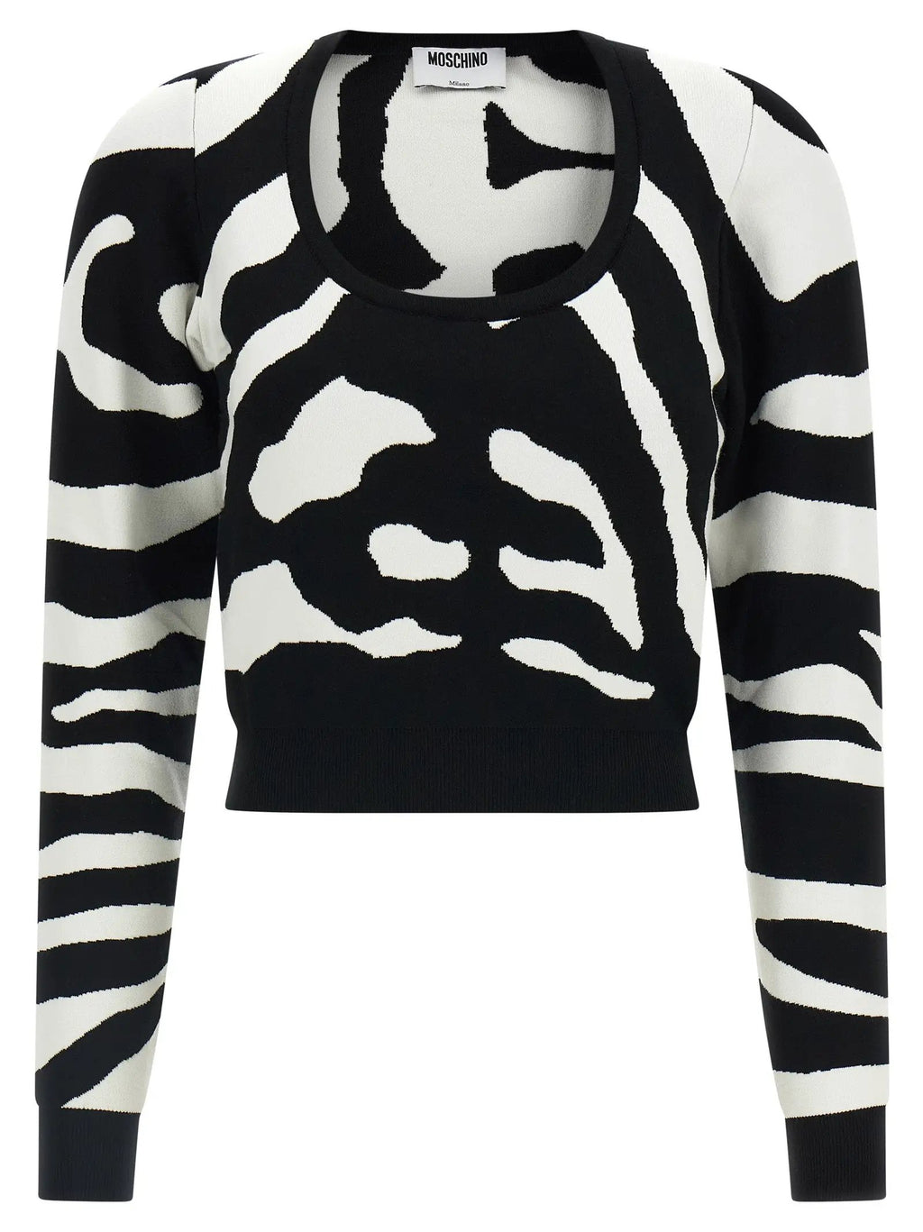 Moschino Black Viscose Cardigan