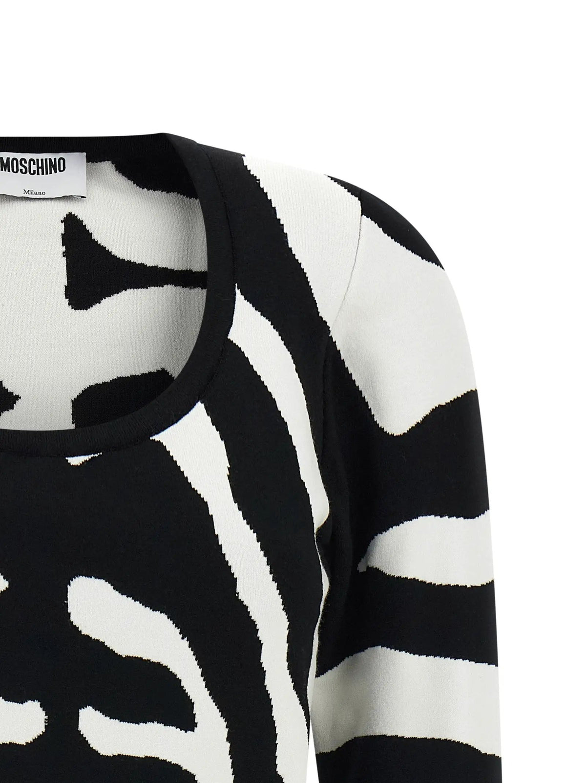 Moschino Black Viscose Cardigan