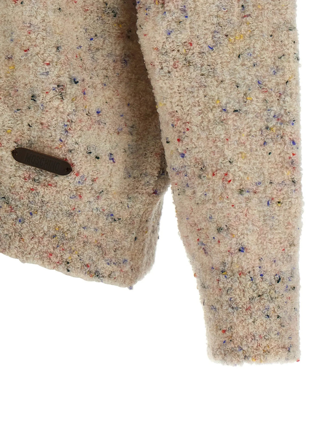 Moschino Beige Virgin Wool Cardigan