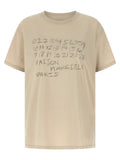 T-shirt en coton beige Maison Margiela