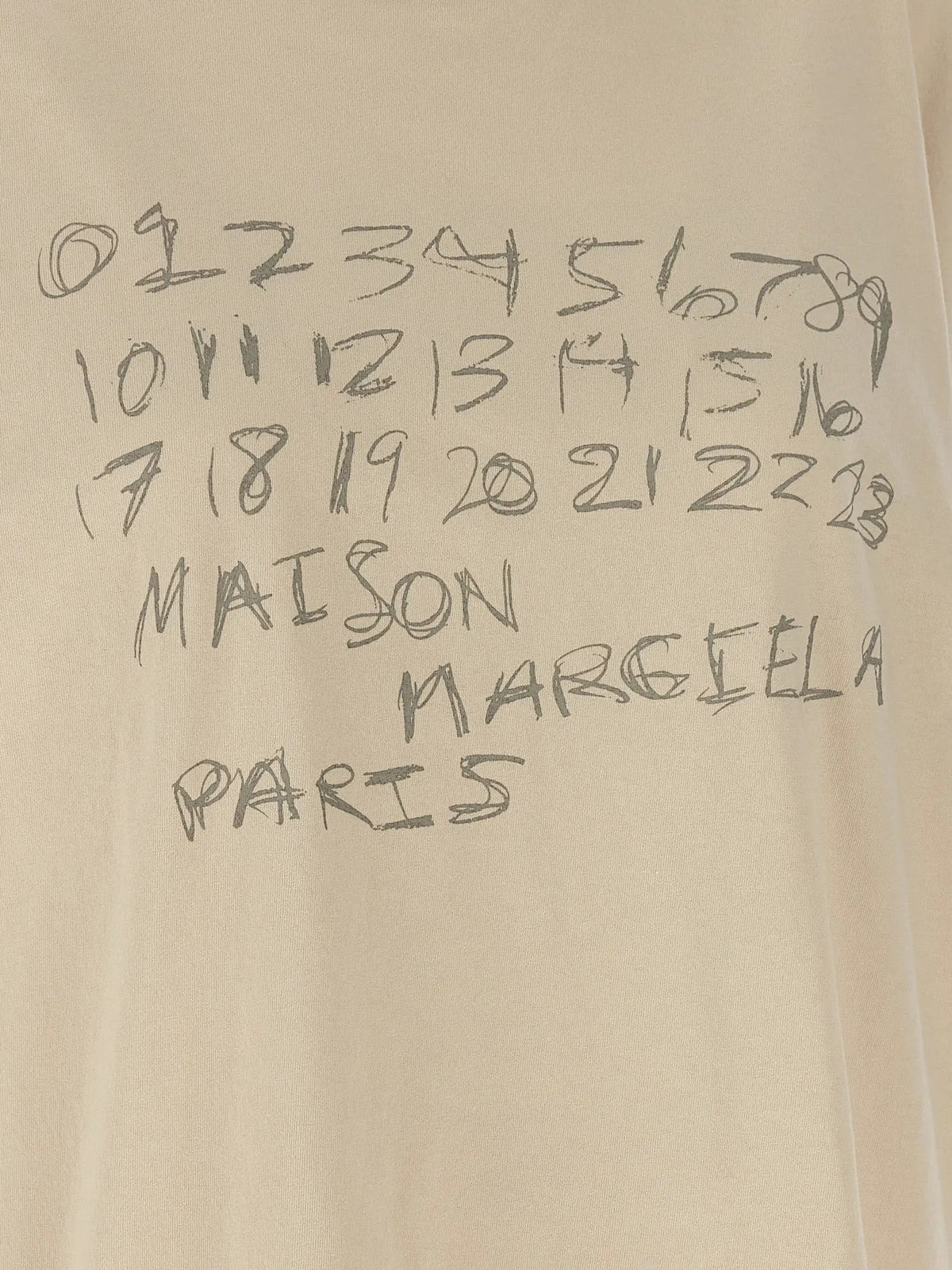 Maison Margiela Beige Cotton T-Shirt