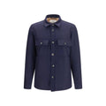 Jacob Cohen Blue Wool Oves Aries Full-Length Jacket
