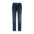 Jacob Cohen Blue Cotton Tapered Jeans