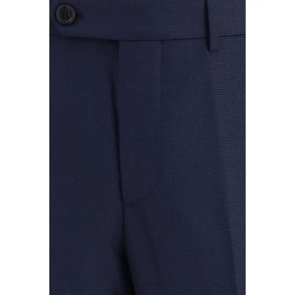 Brunello Cucinelli Blue Wool Oves Aries Dress Pants