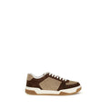 Valentino Garavani Baskets Athlétiques en Cuir Nappa / Veau Bos Taurus Marron