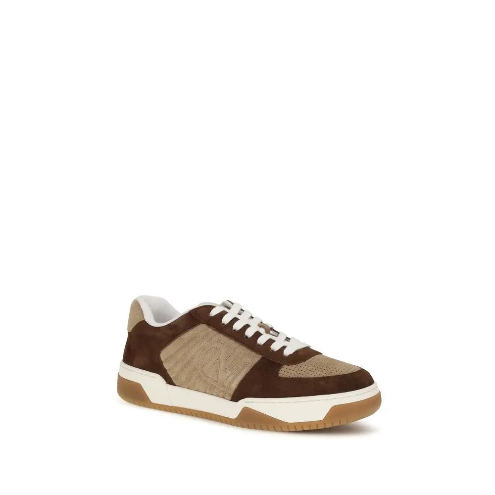 Valentino Garavani Valentino Garavani Brown Napa Leather / Calf Bos Taurus Athletic Sneakers