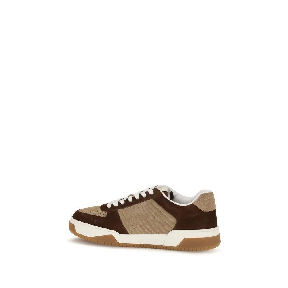 Valentino Garavani Valentino Garavani Brown Napa Leather / Calf Bos Taurus Athletic Sneakers