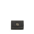 Fendi Black Calf Leather Bos Taurus Wallet