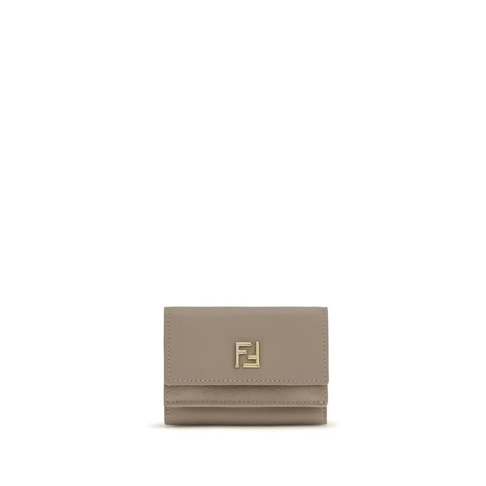 Fendi Fendi Beige Calf Leather Bos Taurus Wallet