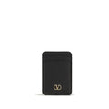 Valentino Garavani Valentino Garavani Black Calf Leather Bos Taurus Wallet