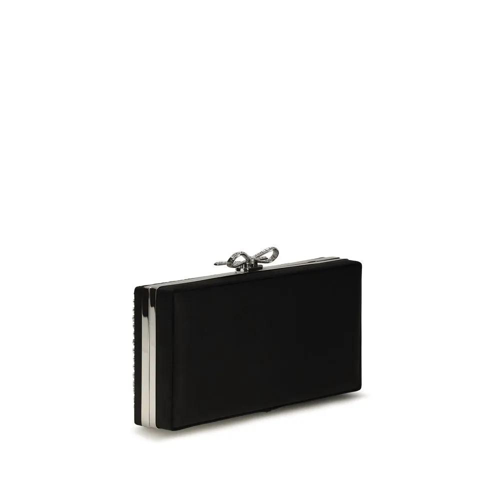 Self-Portrait Self-Portrait Silver Glass Clutch Bag