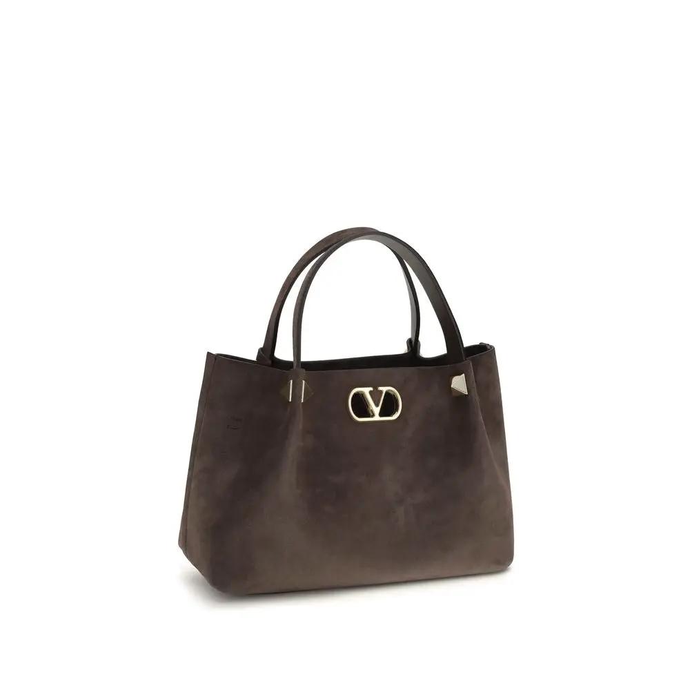 Valentino Garavani Valentino Garavani Brown Calf Leather Bos Taurus Shoulder Bag