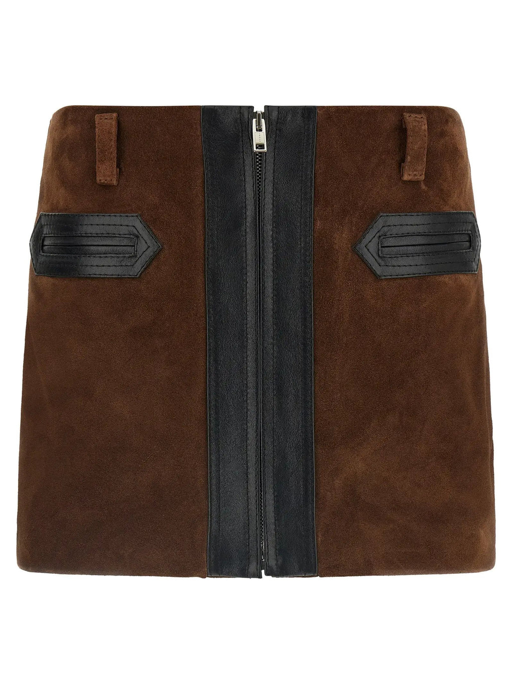 Women's Brown Suede Leather Mini Skirt – Marni