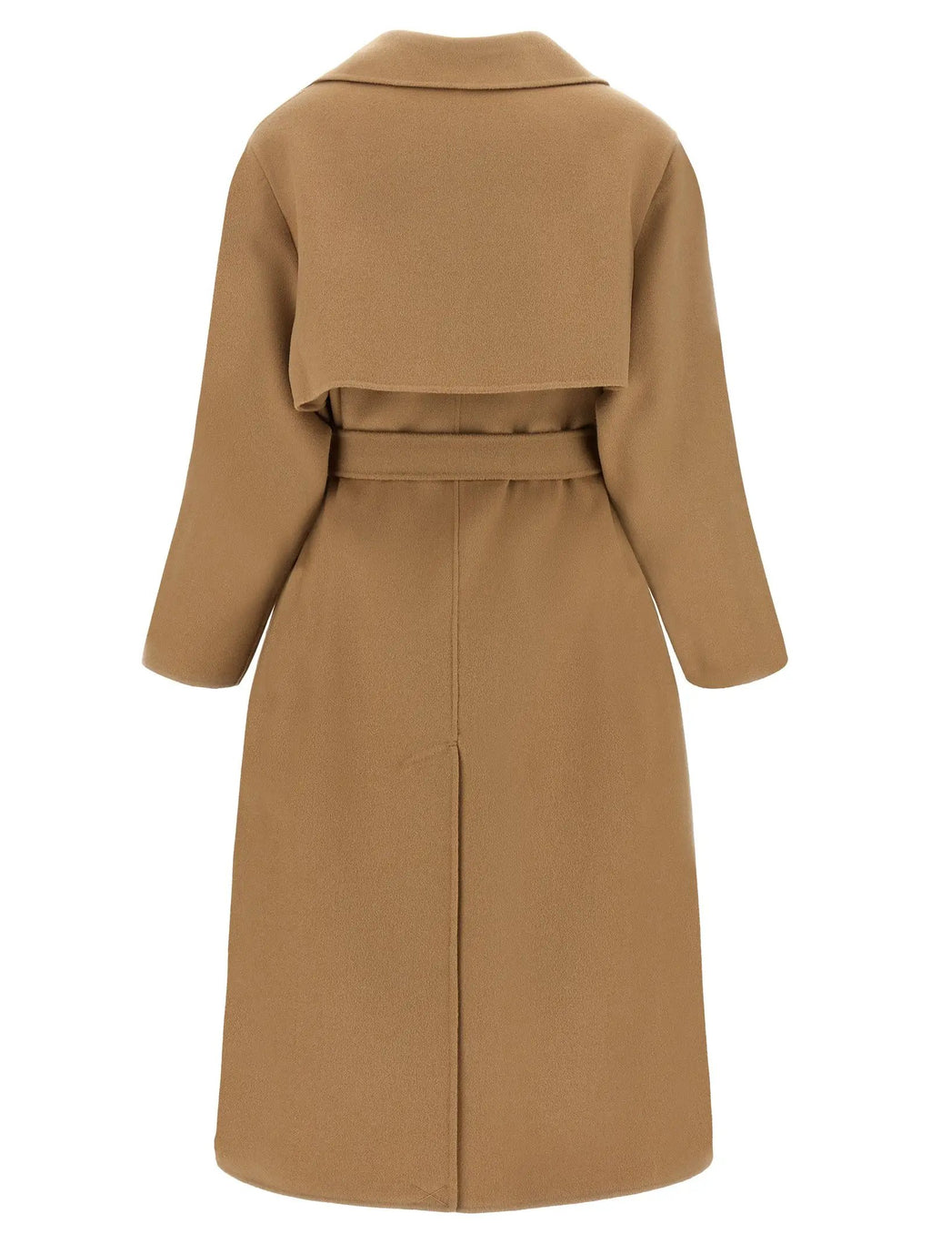 Women's Beige Operoso Virgin Wool Belted Coat – Weekend Max Mara