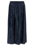 Women's Blue Sequin Cotton Poplin Maxi Skirt – Weekend Max Mara