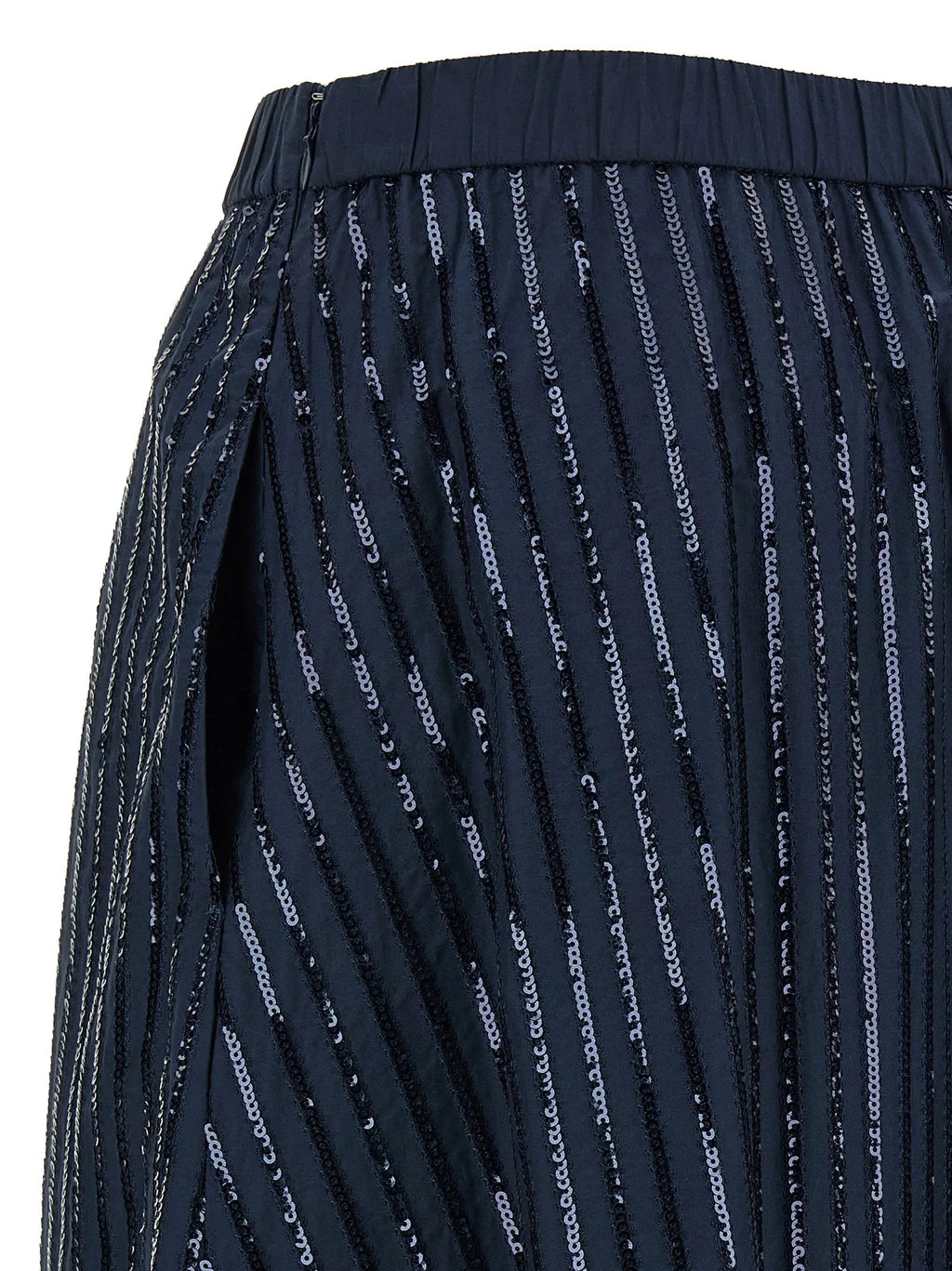 Women's Blue Sequin Cotton Poplin Maxi Skirt – Weekend Max Mara