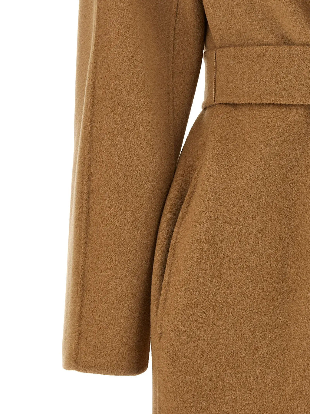 Max Mara Beige Virgin Wool Coat