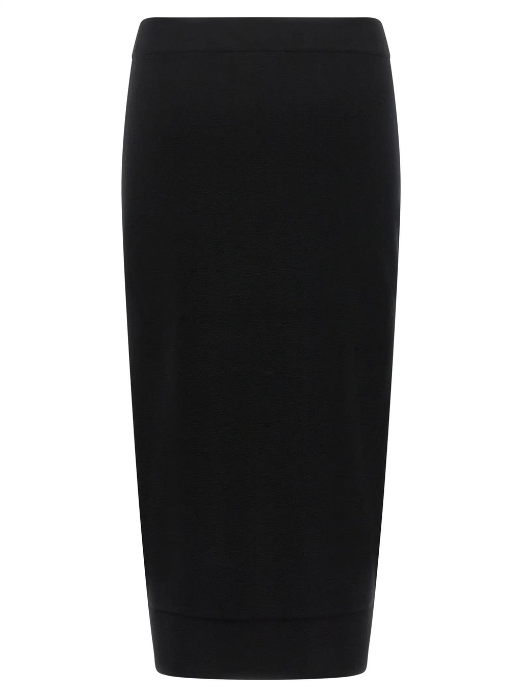 Max Mara Black Viscose Midi Skirt