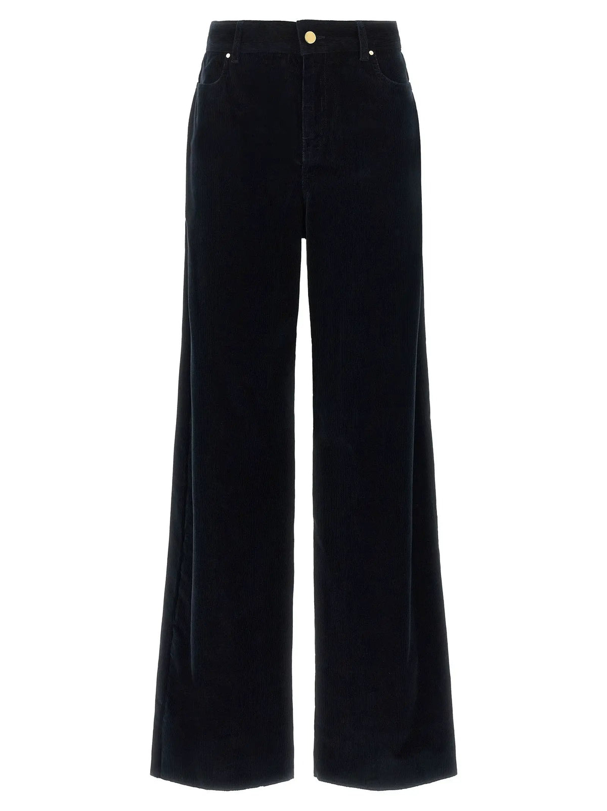 Max Mara Blue Cotton Casual Pants