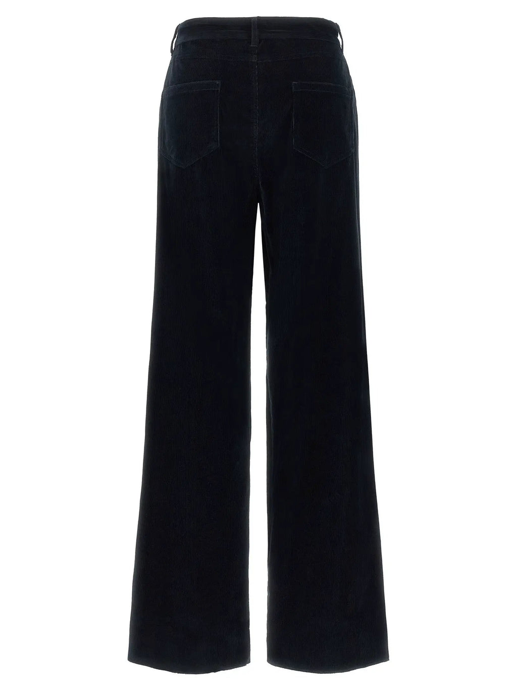 Max Mara Blue Cotton Casual Pants