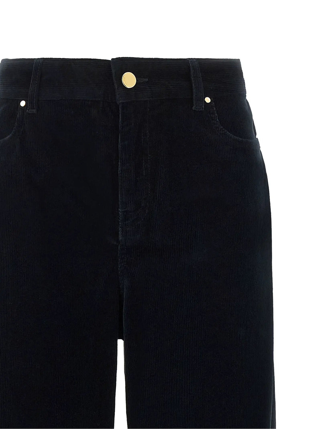 Max Mara Blue Cotton Casual Pants