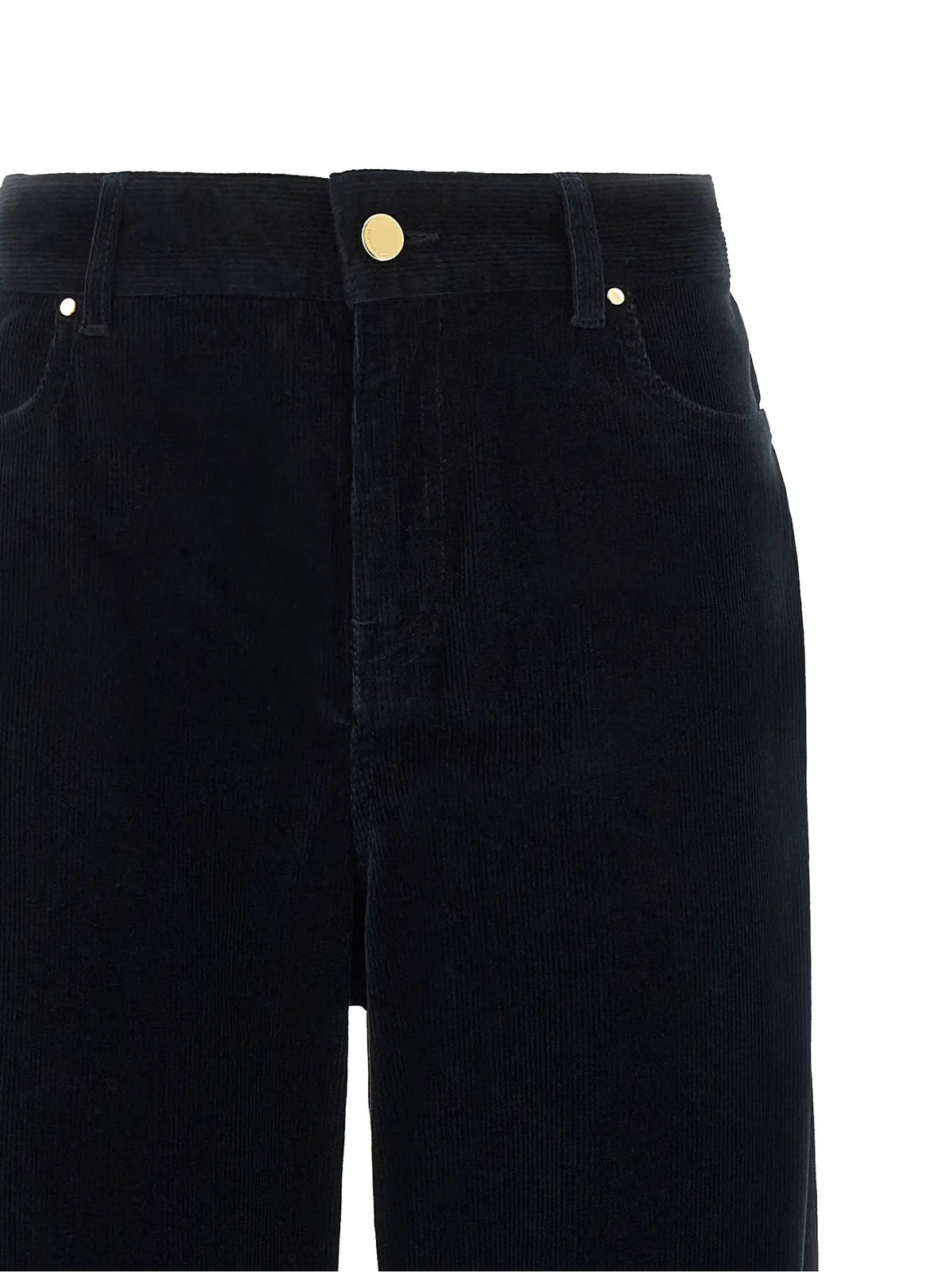 Max Mara Blue Cotton Casual Pants