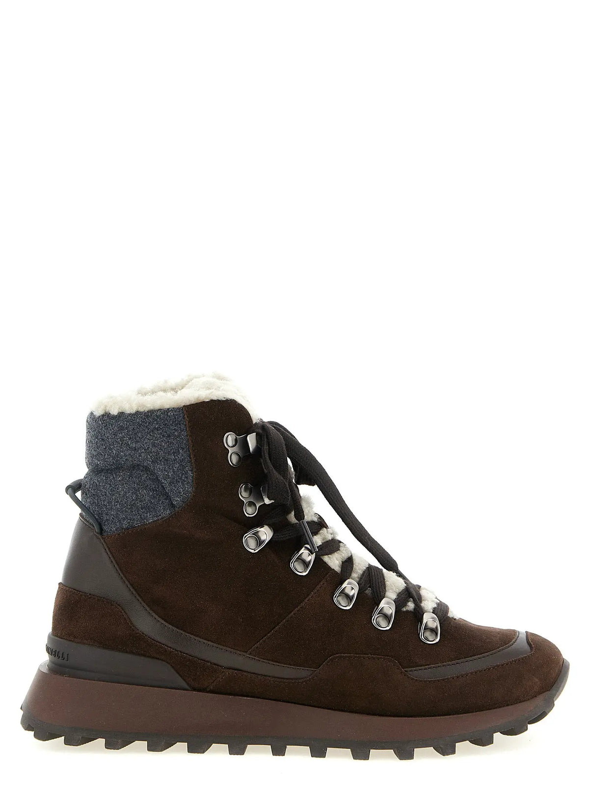 Bottines Brunello Cucinelli en veau marron