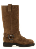 Women's Brown Calf Leather Over-the-Knee Boots – Brunello Cucinelli