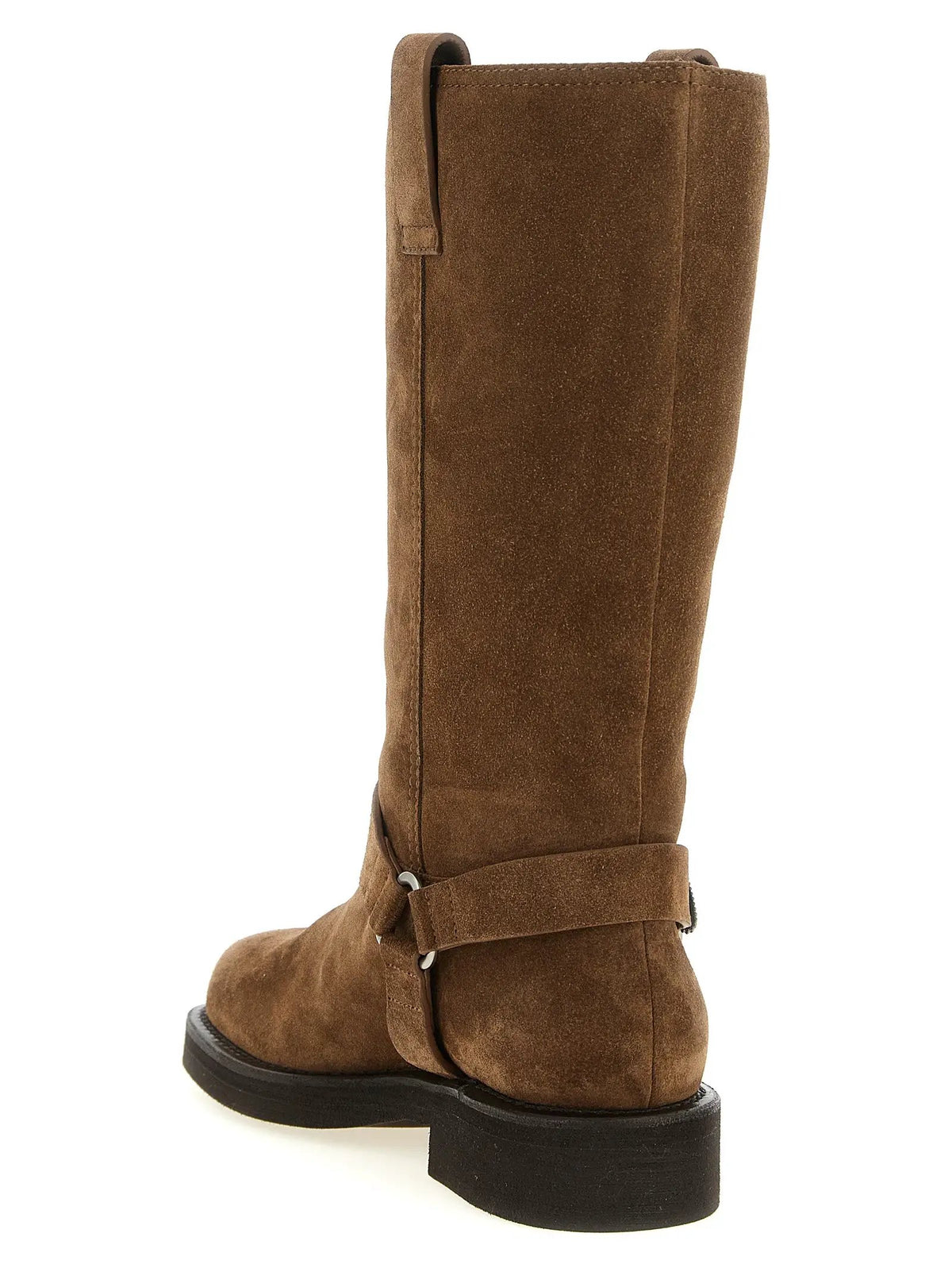 Cuissardes en cuir de veau marron femme – Brunello Cucinelli