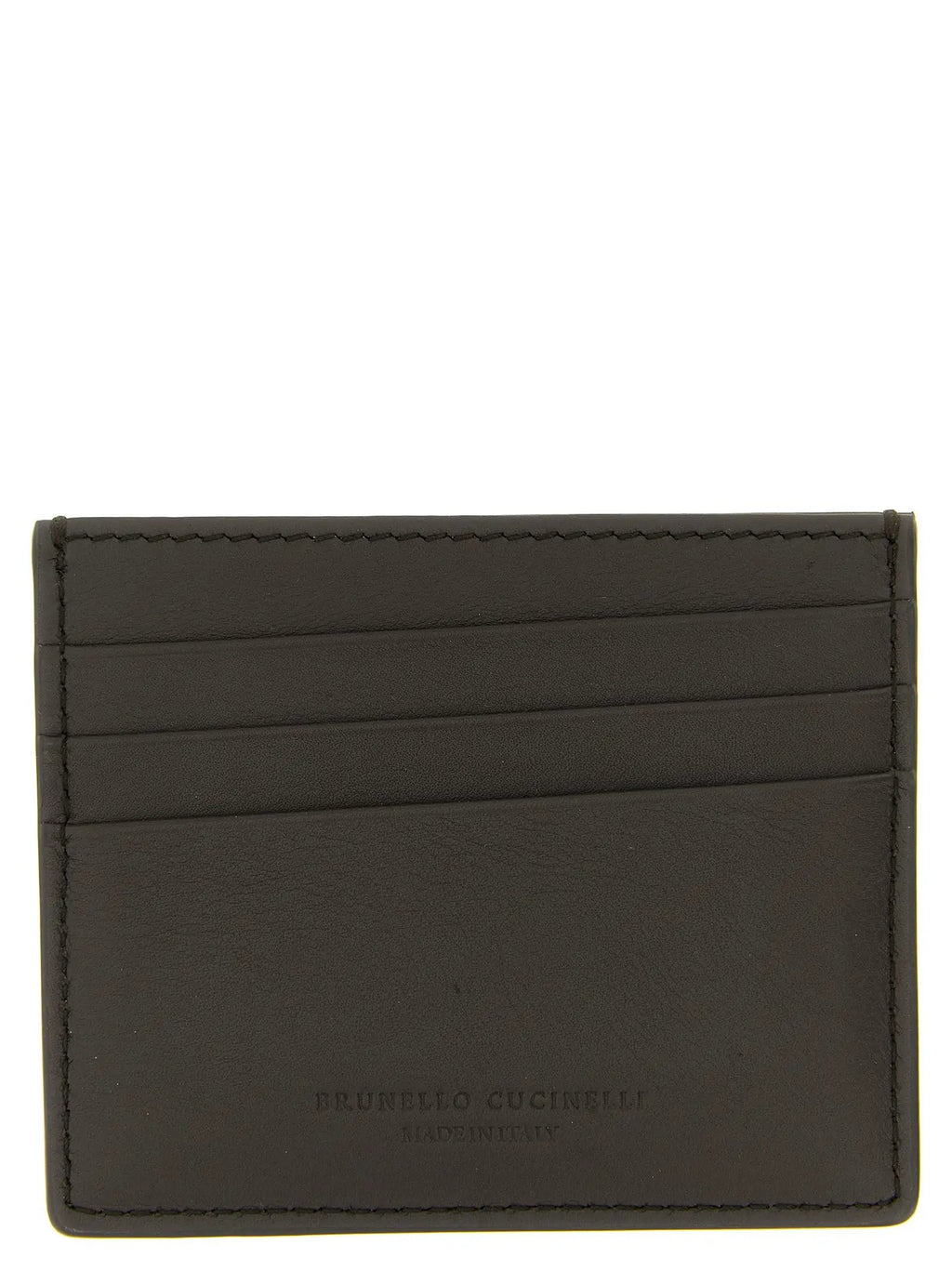 Brunello Cucinelli Black Calfskin Cardholder