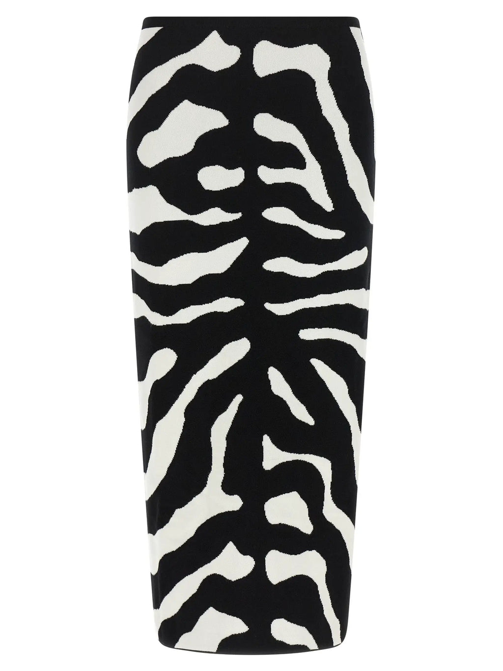 Moschino Bicolor Viscose Midi Skirt