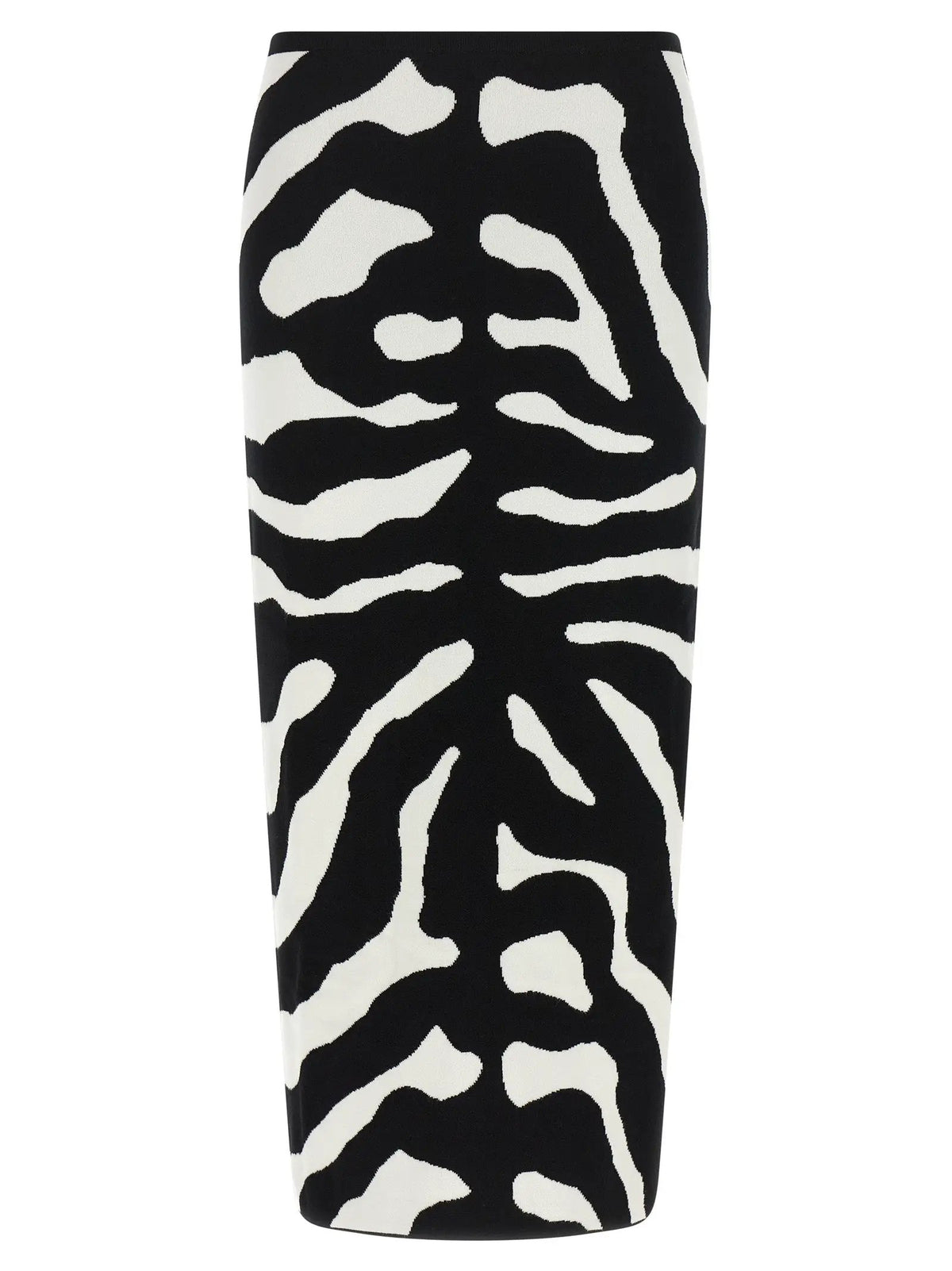 Moschino Bicolor Viscose Midi Skirt