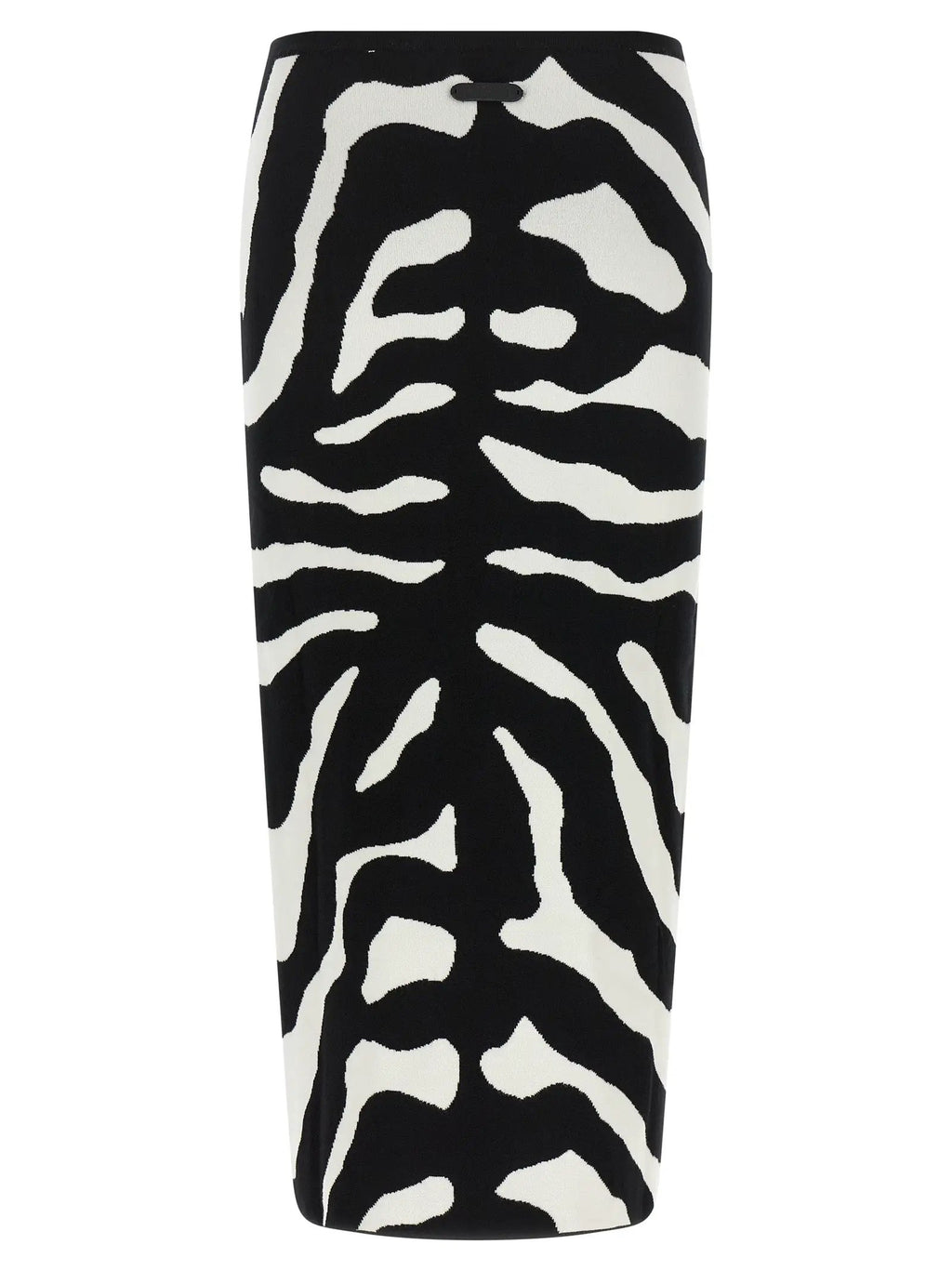 Moschino Bicolor Viscose Midi Skirt