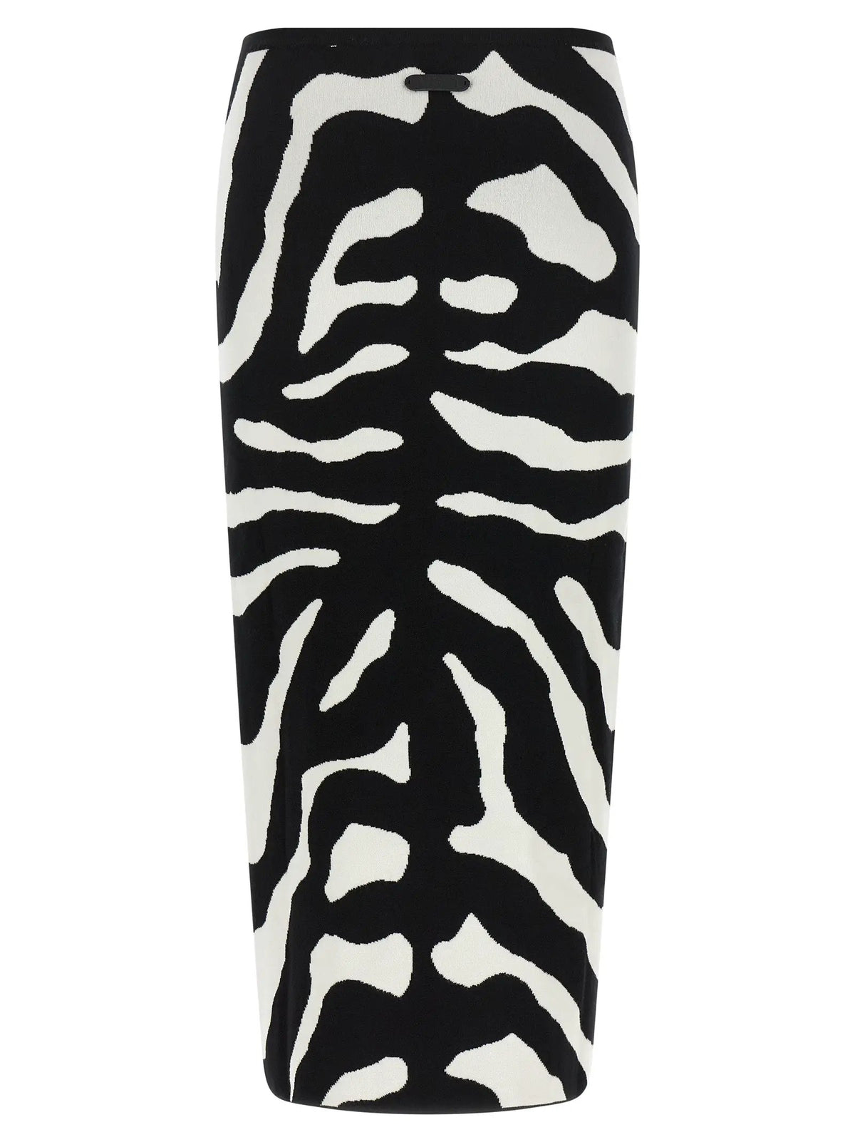 Moschino Bicolor Viscose Midi Skirt