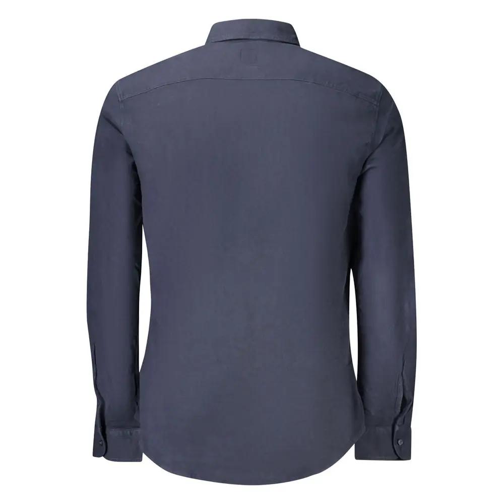 Hugo Boss Blue Cotton Men's Shirt