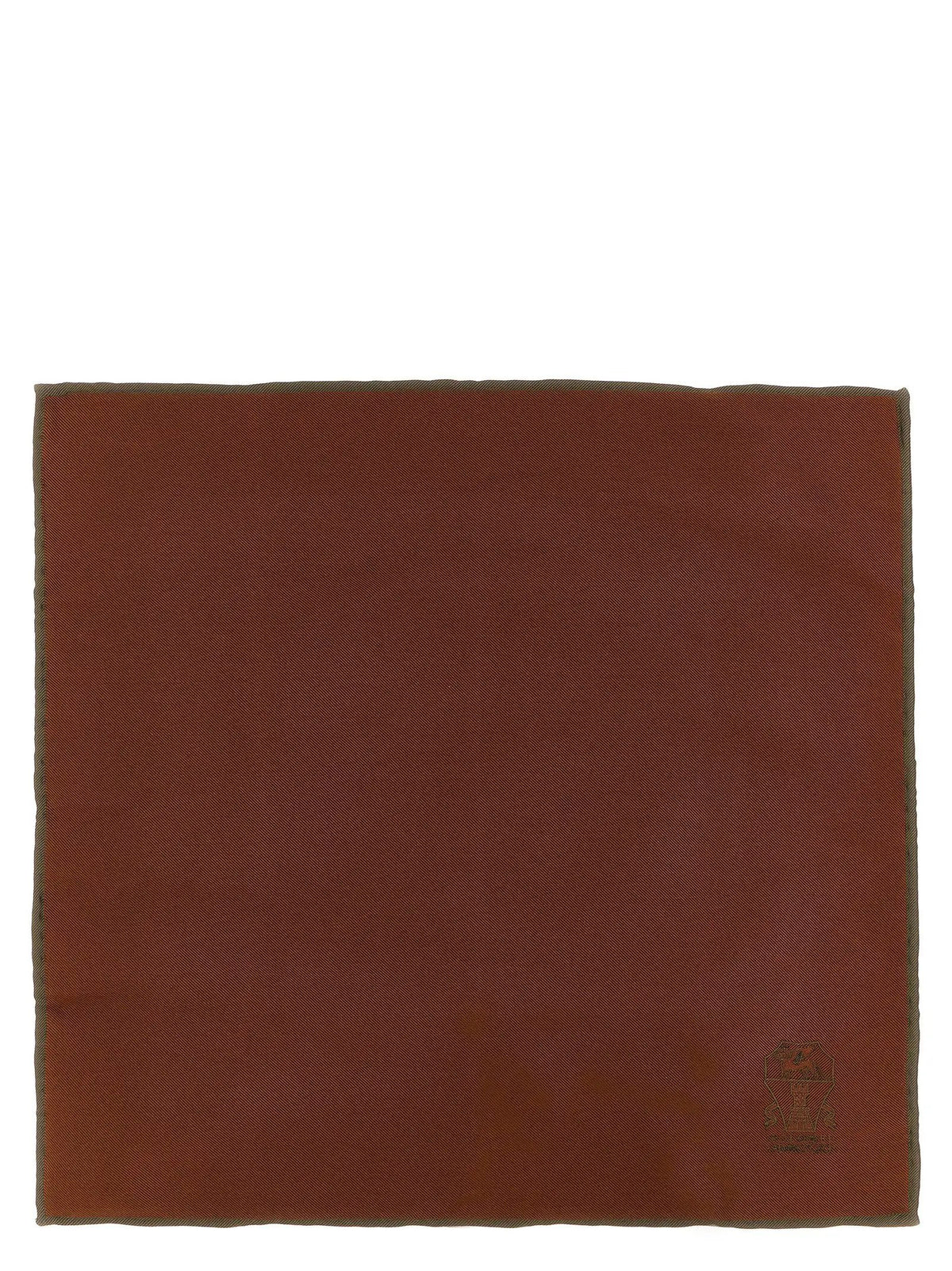 Brunello Cucinelli Brunello Cucinelli Brown Silk Scarf