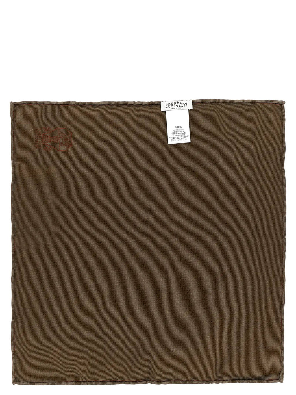 Brunello Cucinelli Brunello Cucinelli Brown Silk Scarf