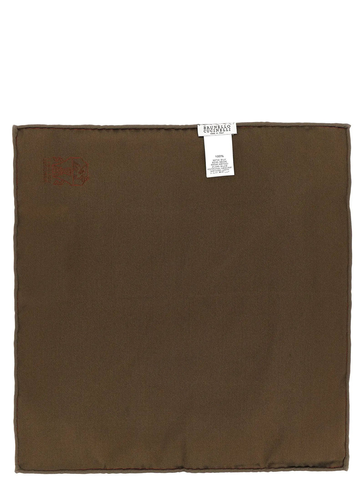 Brunello Cucinelli Brunello Cucinelli Brown Silk Scarf