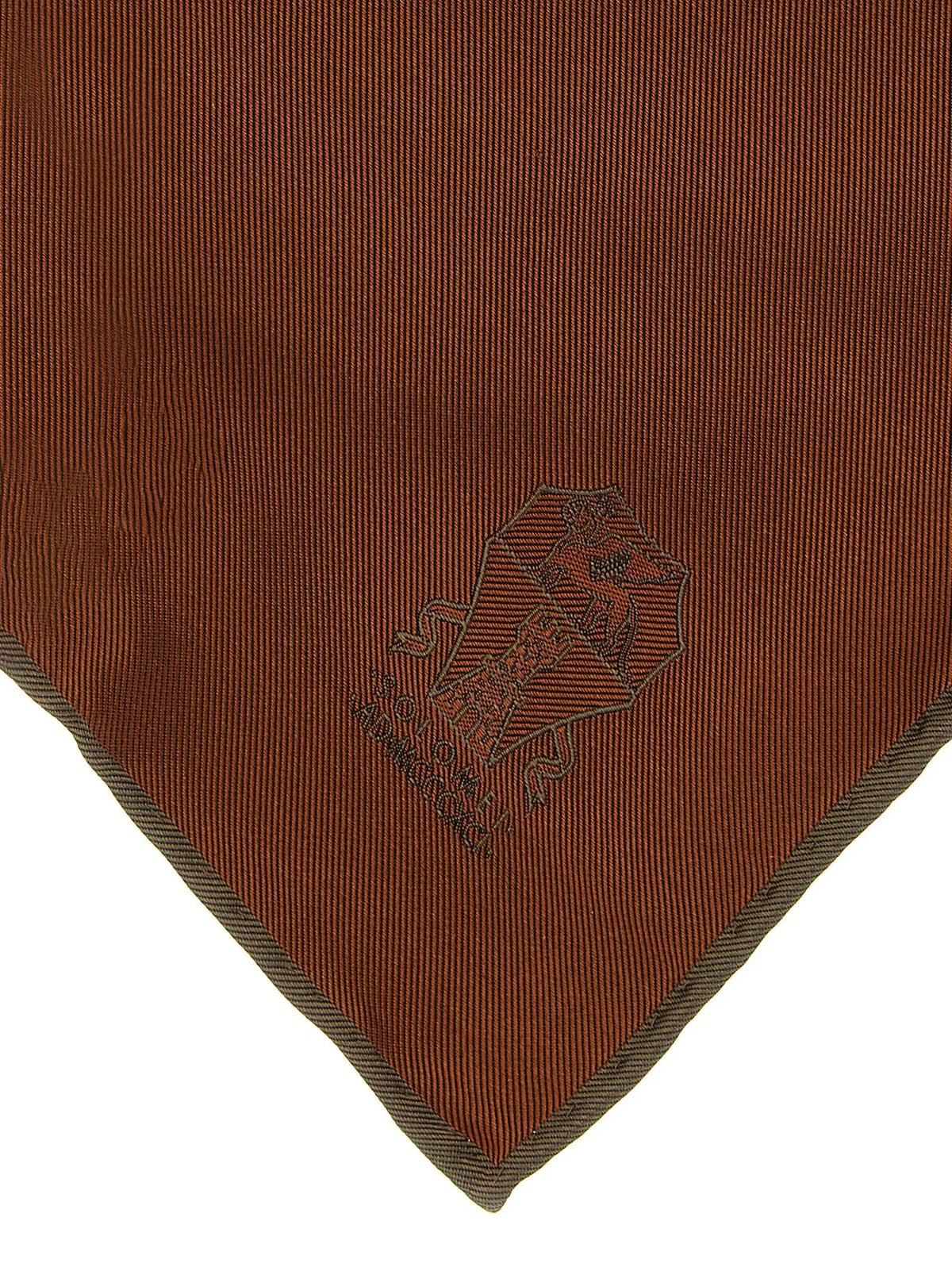 Brunello Cucinelli Brunello Cucinelli Brown Silk Scarf