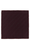 Brunello Cucinelli Brunello Cucinelli Bordeaux Silk Pocket Square