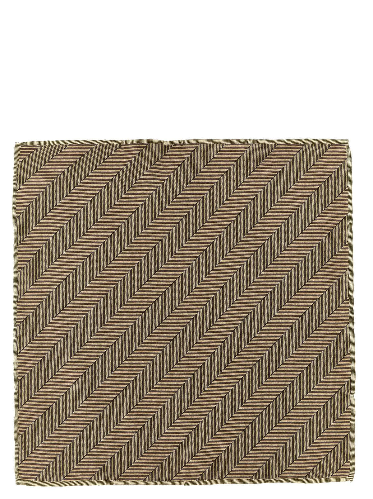 Brunello Cucinelli Brunello Cucinelli Beige Silk Pocket Square