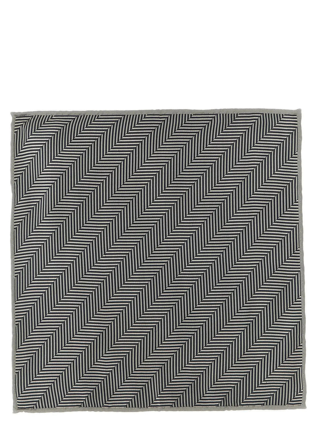 Brunello Cucinelli Brunello Cucinelli Gray Silk Pocket Square