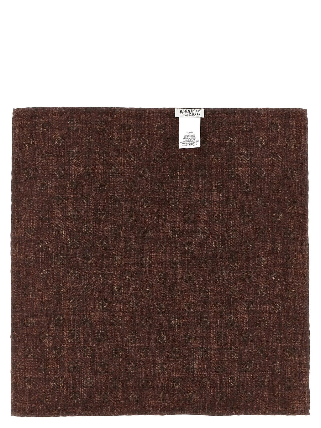 Brunello Cucinelli Brunello Cucinelli Multicolor Silk Pocket Square
