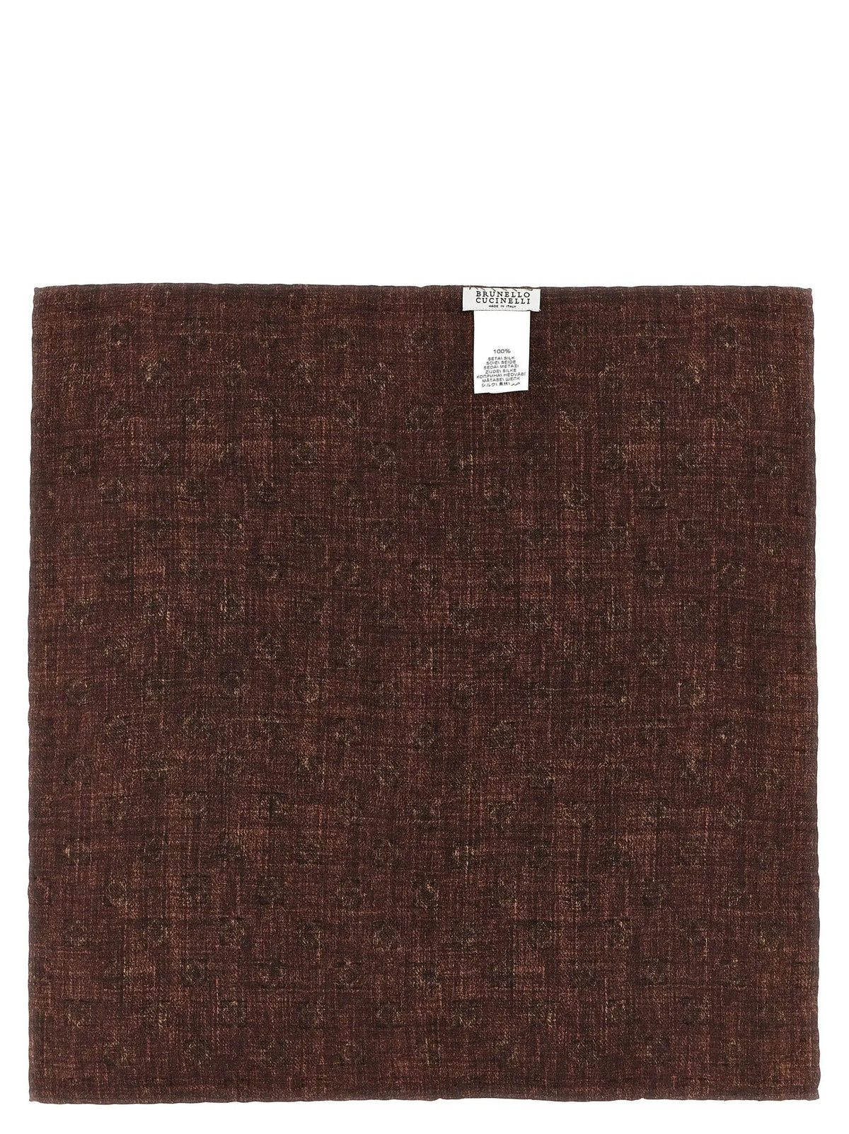 Brunello Cucinelli Brunello Cucinelli Multicolor Silk Pocket Square